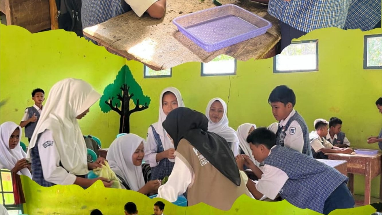 Memperkenalkan komik fisika sebagai bahan ajar sekaligus pembuatan preparat untuk praktikum mikroskop di SMP semendawai suku III